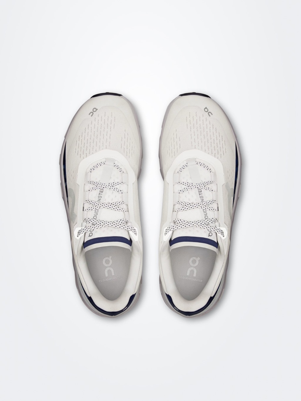 On Running Cloudmonster Ivory | Midnight men size 10 gently used - Picture 4 of 16